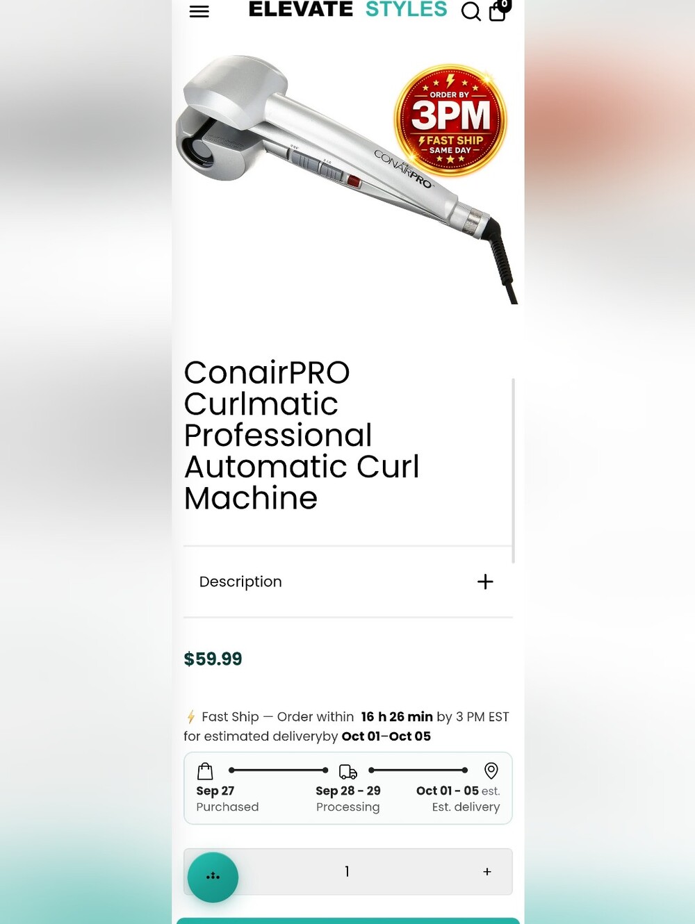 Conair Authomatic Curl Machine - Picture 8 of 8